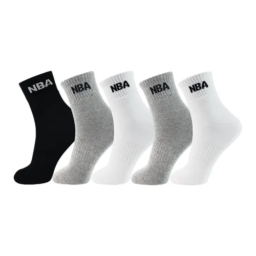Носки для баскетбола NBA унисекс упаковка из 5 пар