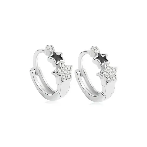 HAZYOU Циркон Серьги Женское Серебро