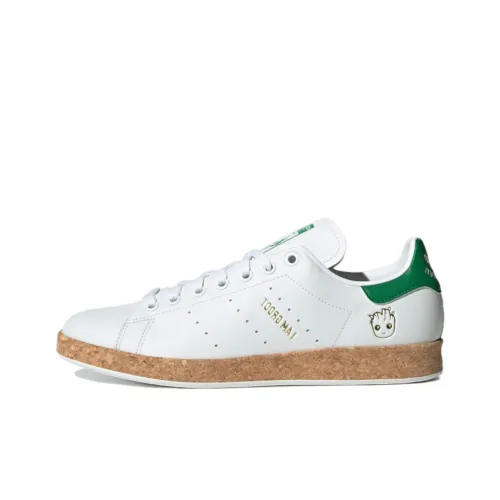 Adidas Originals Stan Smith Устойчивые к истиранию Низкие Скейтборд Кроссовки Унисекс Cloud Белый Зеленый