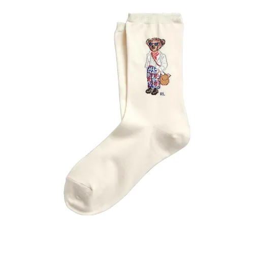 Polo Ralph Lauren Низкие носки Женские Экрю