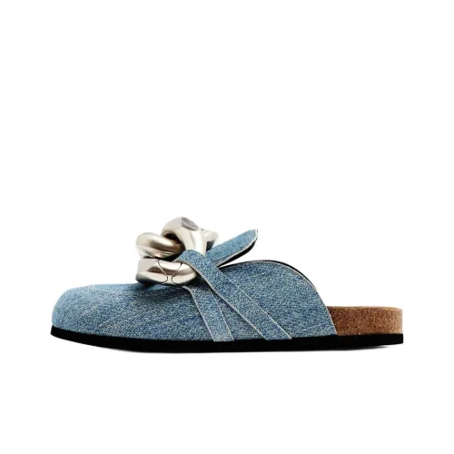 JW Anderson Цепочка Домашние тапочки Женские Синие