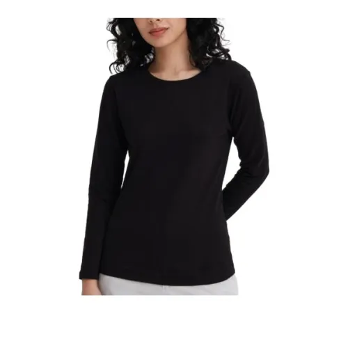 UNIQLO Спокойный черный Женские термофутболки