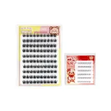 Клей-Бесплатно и Штифт-Бесплатно Вода Норковая шерсть Накладные ресницы + Клей-Бесплатно Маленький Пламя Нижние ресницы