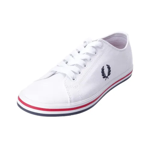 FRED PERRY Kingston Устойчивый к истиранию Низкий Топ Повседневная Обувь Мужская Белая