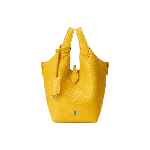 Polo Ralph Lauren Кожа Сумка Маленькая Женская Желтая