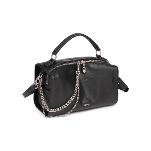 GELANDAI Растительное дубление Коровья кожа Сумка через плечо Сумка Женская Черная Коричневая