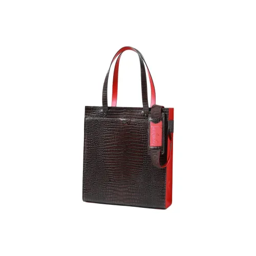 CL LUBOTING Кожа Тоут Сумка Сумка для покупок Сумка на плечо Сумка Мужская Темно-коричневая