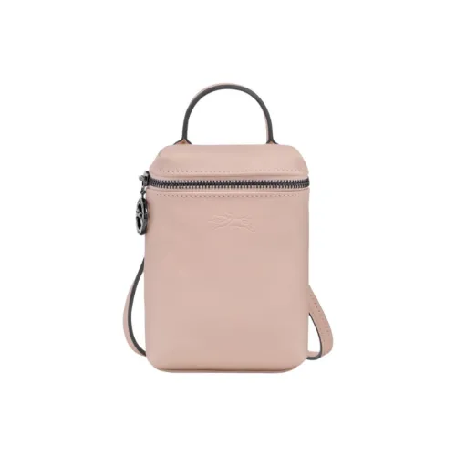 LONGCHAMP Le Pliage Xtra Коровья кожа Сумка через плечо Экстра маленькая Женская Телесного цвета