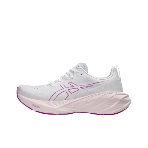 Asics Novablast 4 Low Топ Беговые кроссовки Женские Белый Фиолетовый