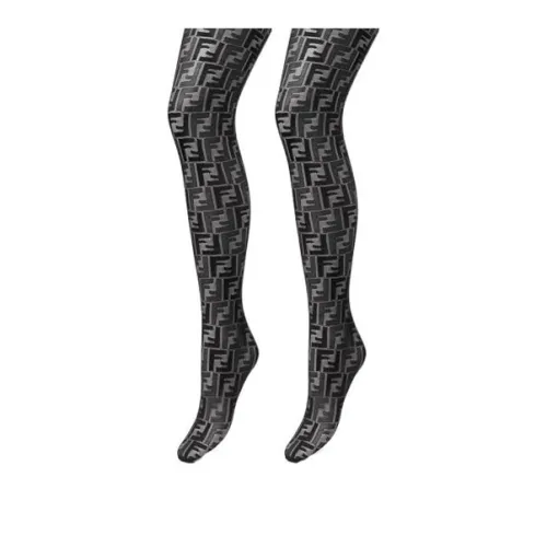 VERSACE 1 шт Черные Женские Носки выше колена