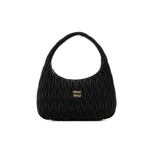 MIU MIU Wander Series Кожа Сумка через плечо Женская Черная