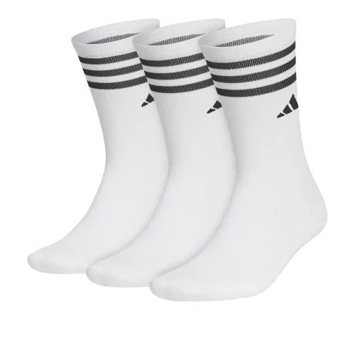 Adidas 3 пачки белые мужские носки MID до икры