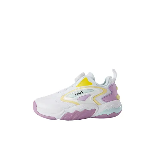 FILA KIDS BOA Детская баскетбольная обувь Низкий топ Стандартный Белый/Белый Магнолия Kids
