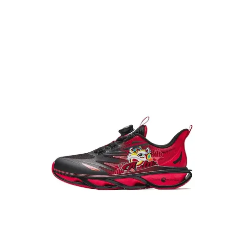 Antakids Slip-resistant Амортизация Устойчивость к истиранию Дышащий Низкий Топ Детская Беговая Обувь Черный Термический Красный Детский