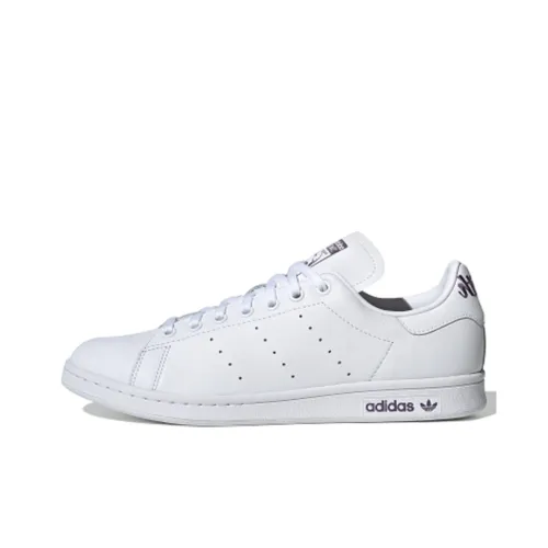 Adidas Originals Stan Smith Slip-on Resistant Low Top Скейтборд Кроссовки Унисекс Белый Фиолетовый