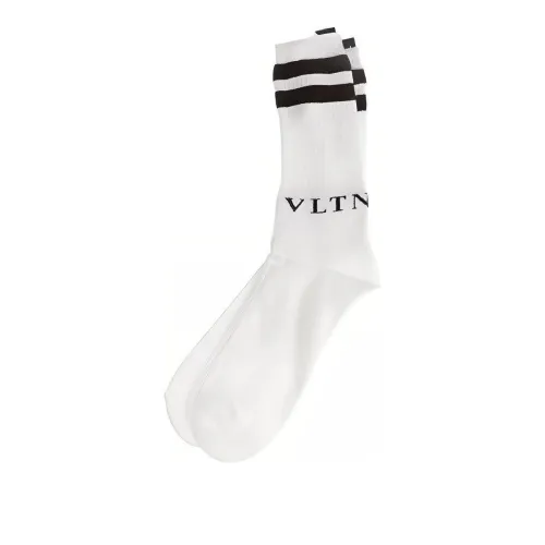Valentino High Socks Мужские Белые