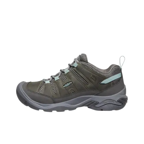 KEEN Circadia Vent противоскользящий устойчивый к истиранию низкий топ походная обувь женский серый зеленый