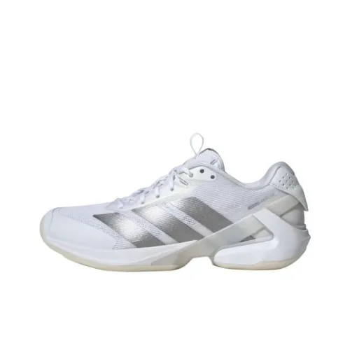 Adidas Adizero Ubersonic Low Топ Кроссовки для тенниса Женские Белые Серебряные