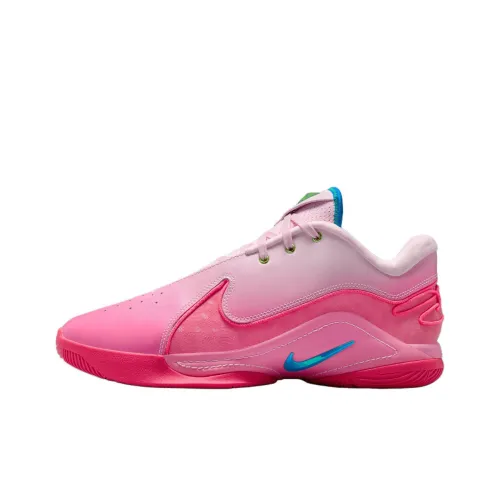 Nike LeBron 22 Slip-resistant Abrasion-resistant Low-top Basketball Shoes Men's Pink White