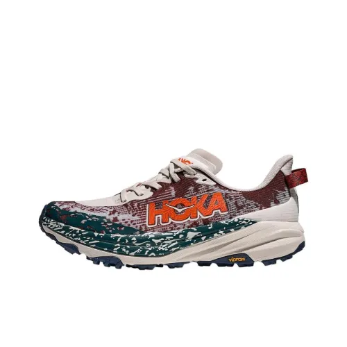 HOKA ONE ONE SPEEDGOAT 6 Противоскользящие Износостойкие Дышащие Низкие Кроссовки для Беговых Пути Мужские Бежевый Умбра