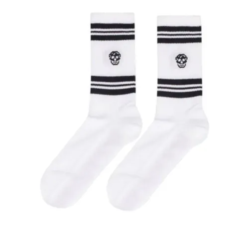 Alexander McQueen Носки Crew Мужские 1 Пачка Белые