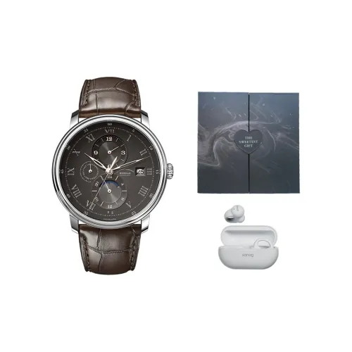 BORMAN Автоматический механический механизм часы с ремешком из коровьей кожи черный циферблат мужские часы