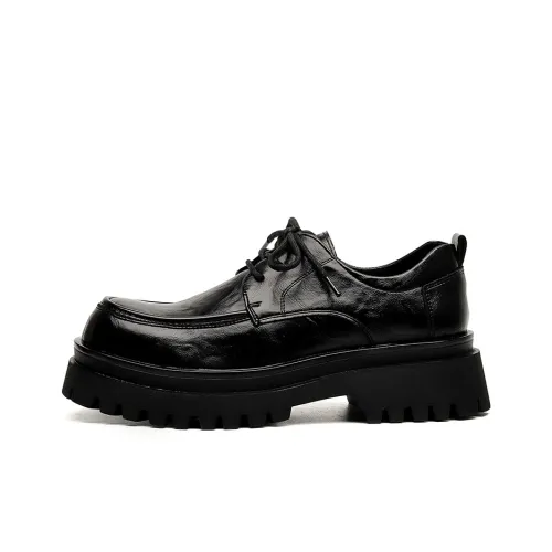 DUNNU Повседневные кожаные туфли с низким верхом мужские