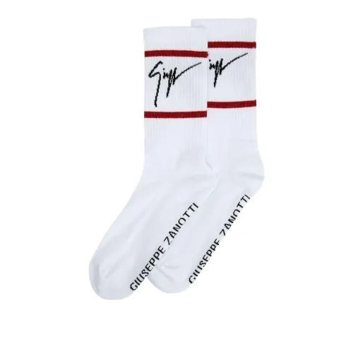 GIUSEPPE ZANOTTI Белые Мужские Носки до колена