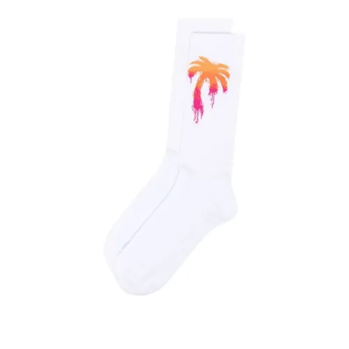 PALM ANGELS 1 шт Белый Женские Носки до икры MID