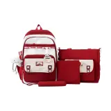 Красный набор из 4 предметов + подвеска