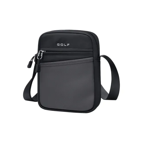 GOLF Сумка через плечо из ткани стандартная мужская черная и серая черная