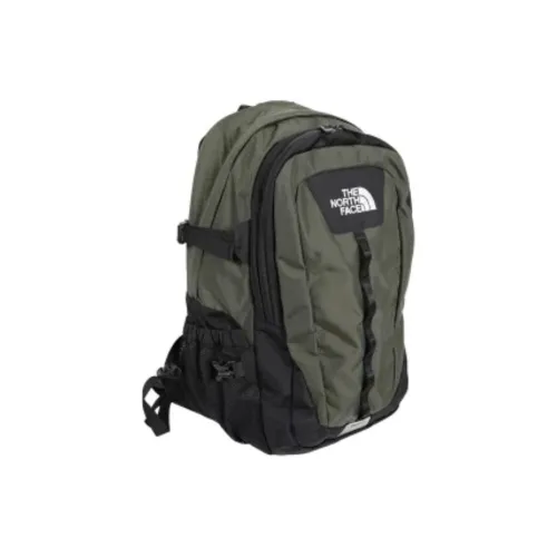 The North Face 27L Рюкзак Outdoor Сумка Переработанный Нейлон с Переработанным Полиэстером Nouveau Серый Зеленый Унисекс