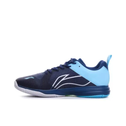 LINING Износостойкие Дышащие Низкие Кроссовки для Бега Женские Синие Черные