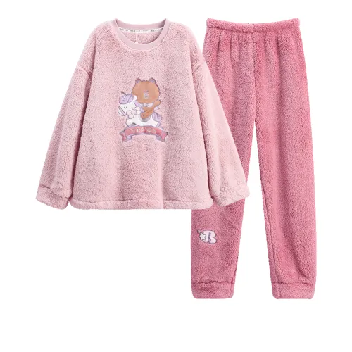 FENTENG x LINE FRIENDS Brown Bear Домашний костюм Женские