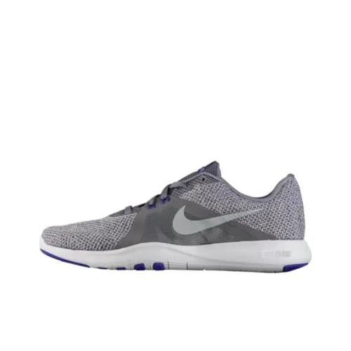 Nike Flex Trainer 8 Slip-Resistant Abrasion-Resistant Low-Top Training Shoes Women's Gray Найк Flex Trainer 8 Противоскользящие Устойчивые к Износу Низкие Кроссовки для Тренировок Женские Серые