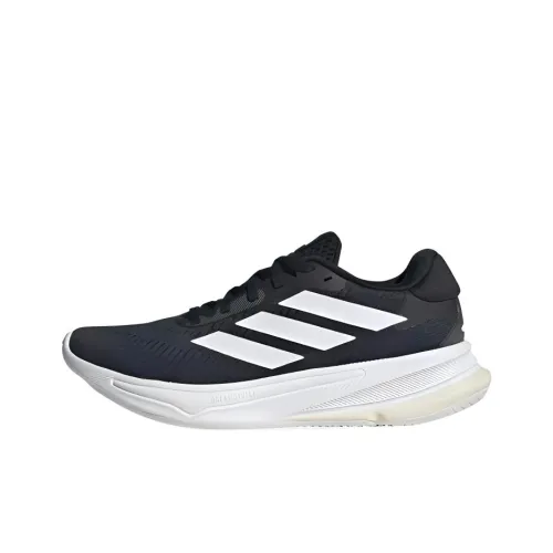 Adidas Supernova Устойчивые к истиранию низкие беговые кроссовки для женщин черно-белые
