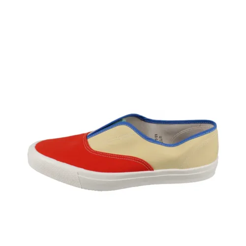 MoonStar Slip-resistant Abrasion-resistant Low-top Canvas Shoes Unisex Yellow Orange МунСтар Противоскользящие Износостойкие Низкие Кеды Унисекс Желтый Оранжевый