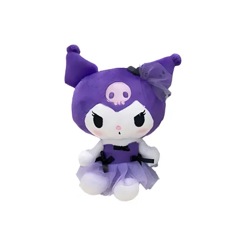 Санрио Куроми Фиолетовая пряжа Платье Куклы Плюшевый Брелок 10 см Рекомендуемая высота