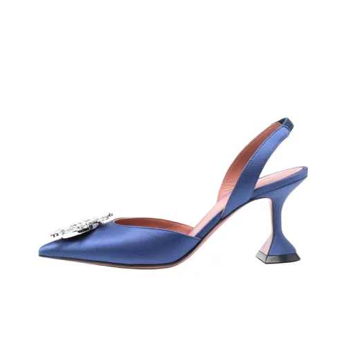 AMINA MUADDI Begum Sling Каблук в форме бокала Высокие каблуки 7,5 см Женские Синий