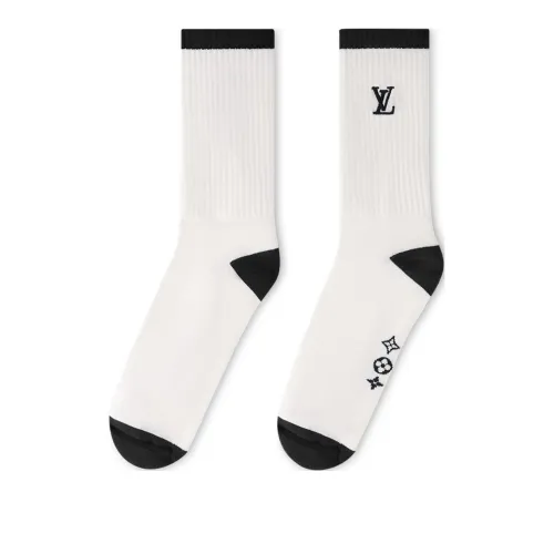 LOUIS VUITTON SS24 Носки Crew Унисекс 1 Пачка Белые