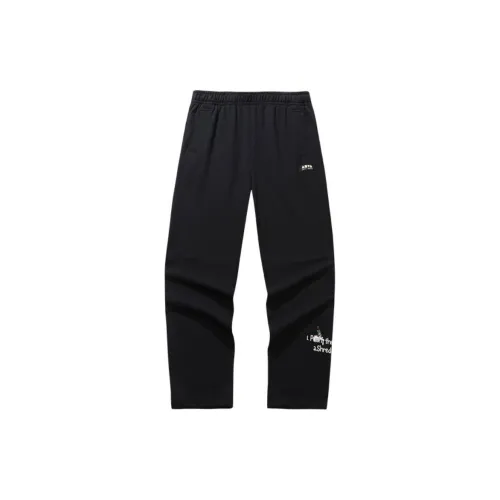 ANTA Life Collection Вязаные тренировочные брюки Мужские Основной черный