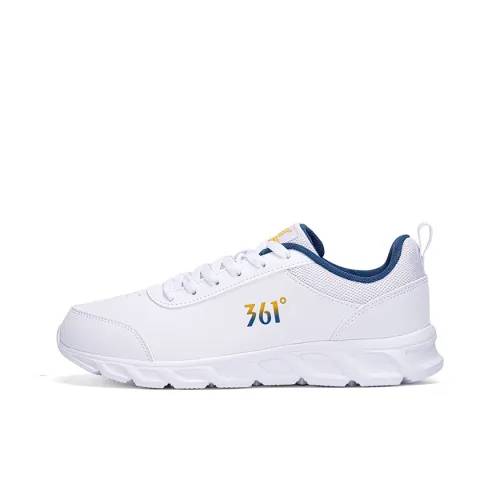 361° Амортизирующие беговые кроссовки Slip-on устойчивые низкий топ мужские белый и синий