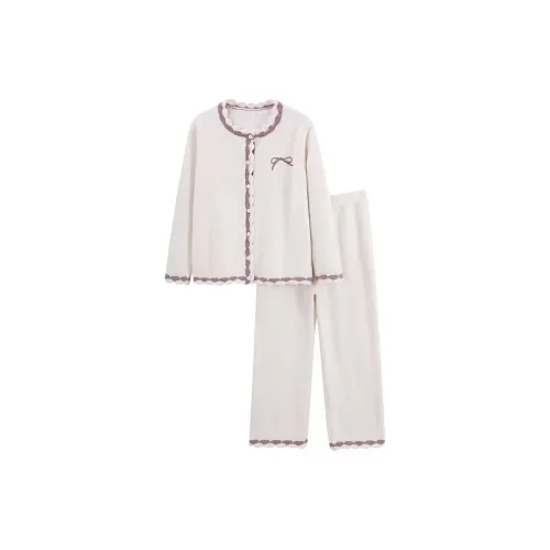 WANANNI Пижамный комплект Женский Белый