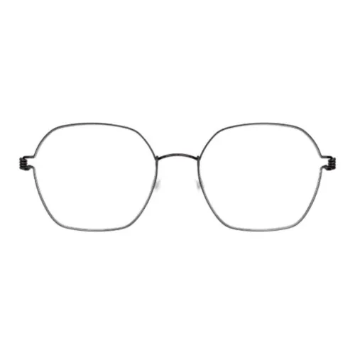 LINDBERG Чистый титан Круглые оправы для очков Унисекс Черный