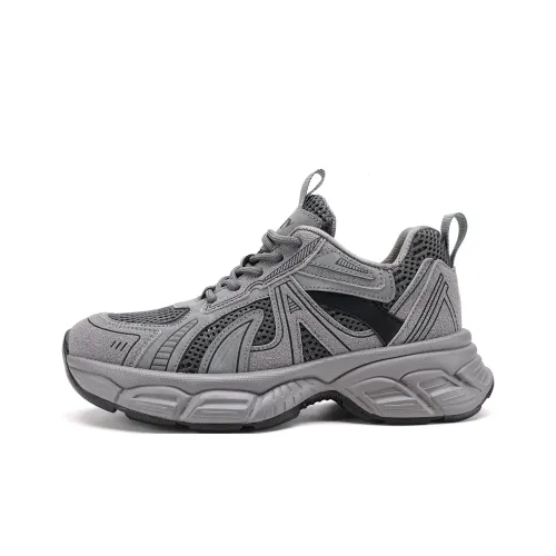 safiya Низкий топ массивные кроссовки женские серые