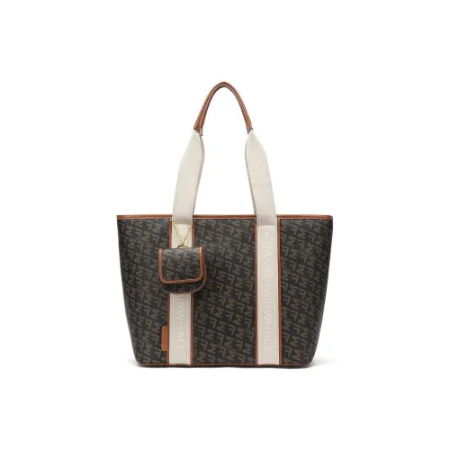 FAIRWHALE ПВХ Студенческая Учебная Сумка через плечо Большая Женская Темно-Кофейная