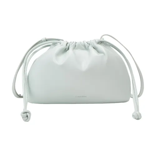 CALVIN KLEIN SS25 Сумка через плечо из смешанного материала среднего размера женская лунно-белый