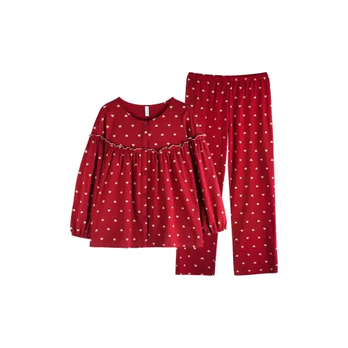 Xuan Liang 63701 Бордовый Женские Пижамные Комплекты