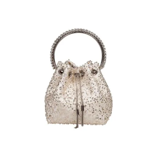 Jimmy Choo Сумка из ткани женская сливового цвета