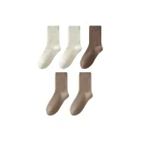 5 пар (2 экрю + 2 светло-кофейных + 1 кофейный)